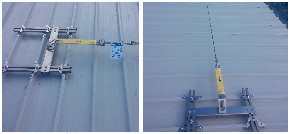 Installazione sistema linea vita con piastra octopus su termocopertura in capannone industriale - Pachino (SR) Provincia di Siracusa 