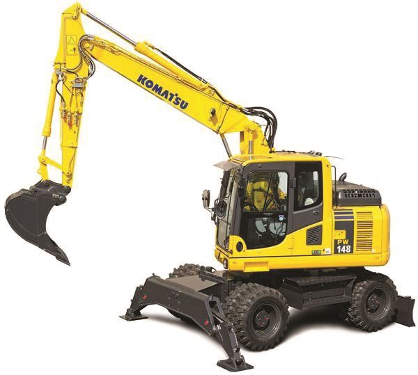 Escavatore Gommato Komatsu PW148